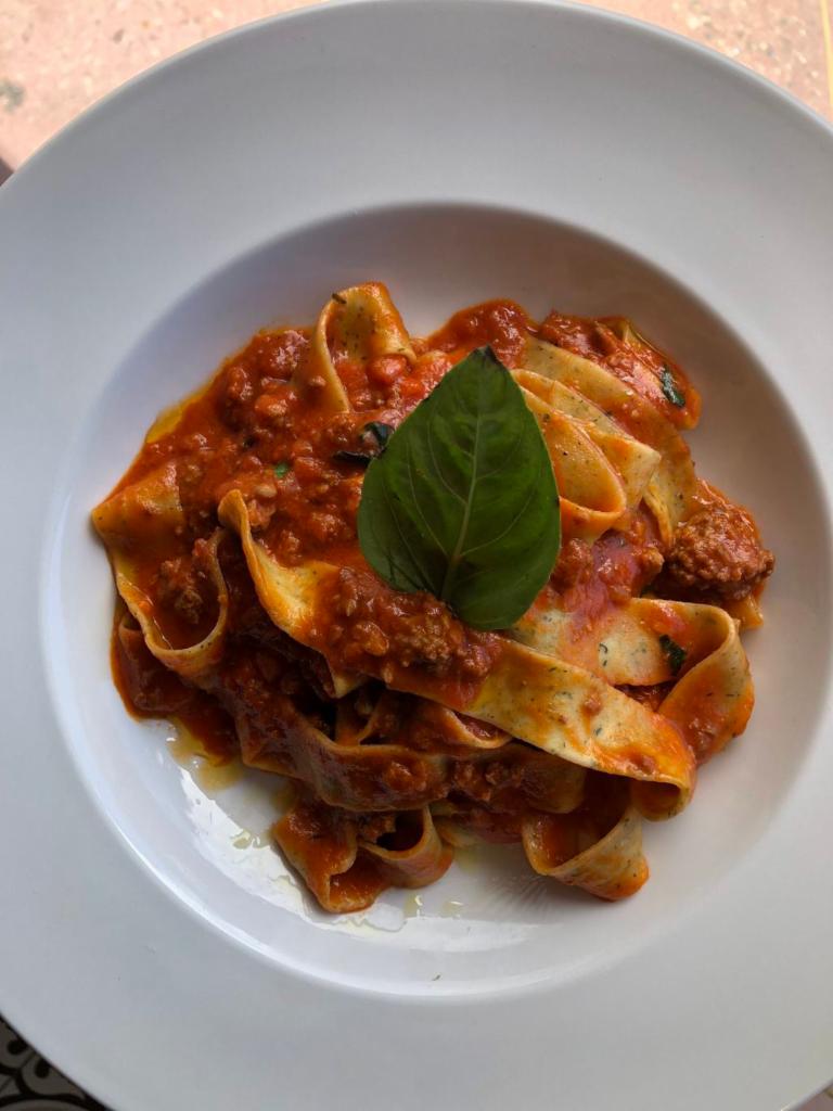 Pappardelle Bolognese · Classic veal, pork & beef ragu