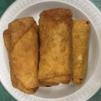 1. 1 Egg Roll · Crispy dough filled with minced vegetables.