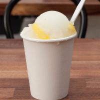 Hank's Homemade Italian Ice · Our all-natural Italian ice made from freshly-squeezed lemons. Lemon, Pineapple or Strawberry.