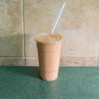 1. Fresa, Mango, Piña and Durazno Smoothie · Strawberry, Mango, Pineapple, and Peach.