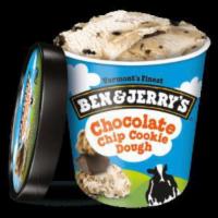 Ben & Jerry's Chocolate Chip Cookie Dough · Big delicious chunks of chocolate chip cookie dough surrounded by creamy vanilla ice cream. 