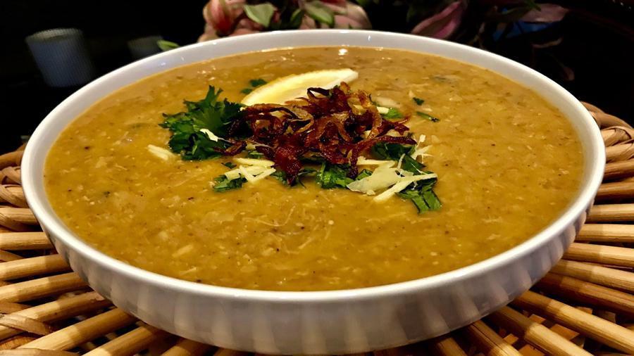 Beef Haleem · Savory boneless beef stew cooked with variety of mixed lentils on low heat for 3-4 hours. (One serving)