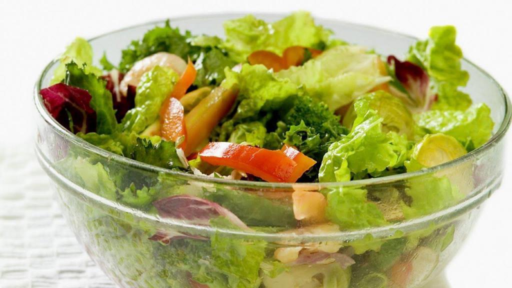 Garden Salad · The Salad includes Fresh Cut Lettuce, Tomatoes, Onions, Carrots & Cucumbers . Plenty of new toppings to add to your salad!