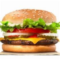 Cheeseburger Combo · Includes french fries and a free can soda. Burger comes with Lettuce, Tomato, Onion, Pickle,...