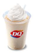 Caramel Shake · Caramel blended with 1% milk and creamy Dairy Queen soft serve garnished with whipped topping.