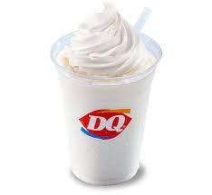 Vanilla Malt · Vanilla syrup and malt blended with 1% milk and creamy Dairy Queen soft serve garnished with whipped topping.