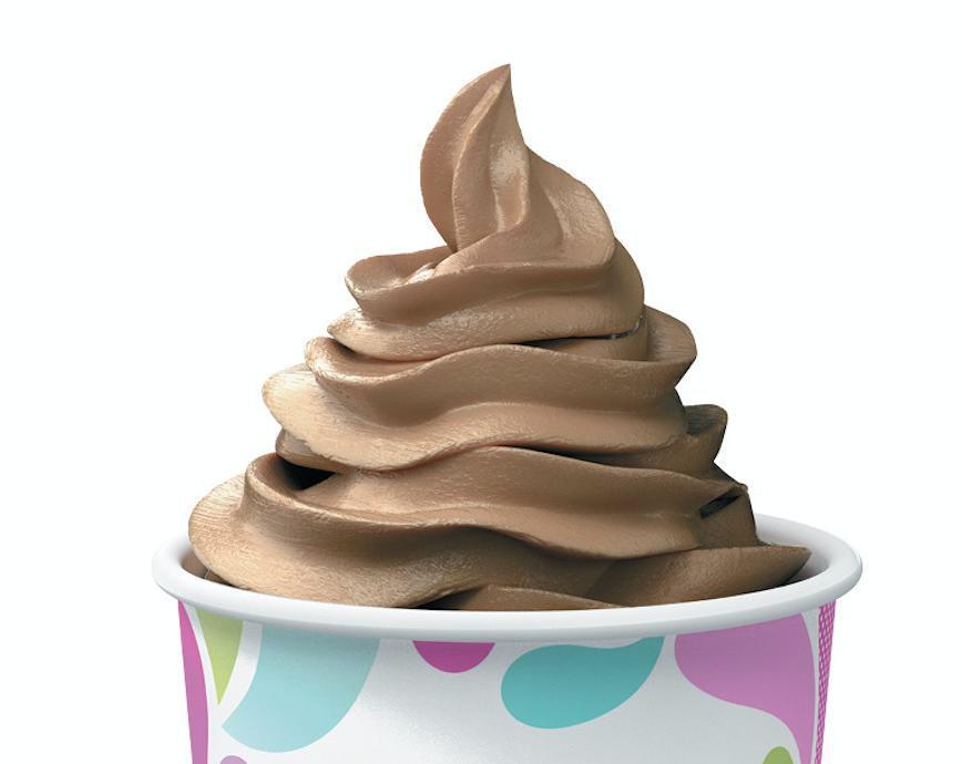 Chocolate Covered Strawberry · Inspired by strawberries dipped in milk chocolate, this smooth & creamy frozen yogurt is one to be shared with your sweetie!