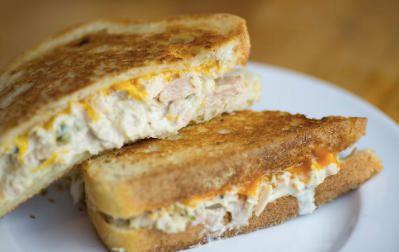 Tuna Salad Melt · Tuna salad (made with mayonnaise, red onions, celery and spices) and Cheddar cheese melted your choice of bread.