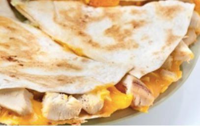 Chicken Quesadilla · Grilled chicken, cheddar cheese, with a side of house salsa and sour cream.