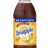 16 oz. Bottled Snapple Lemon Tea · All Natural lemon flavor sweetened iced tea with other natural tea flavors.