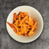 Cheese the Day · Handcut Belgian fries with melted vegan cheese sauce