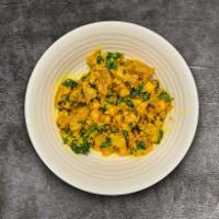 Qurazy for Quinoa Bowl  · Coconut curried kale simmered with chickpeas, potato, & quinoa