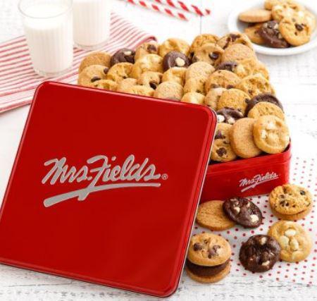 Regular Gift Tin   · Our Classic Gift Tin filled with soft, fresh out-of-the-oven goodness. Sure to please anyone! Option of 12 Cookies OR 48 Nibblers.