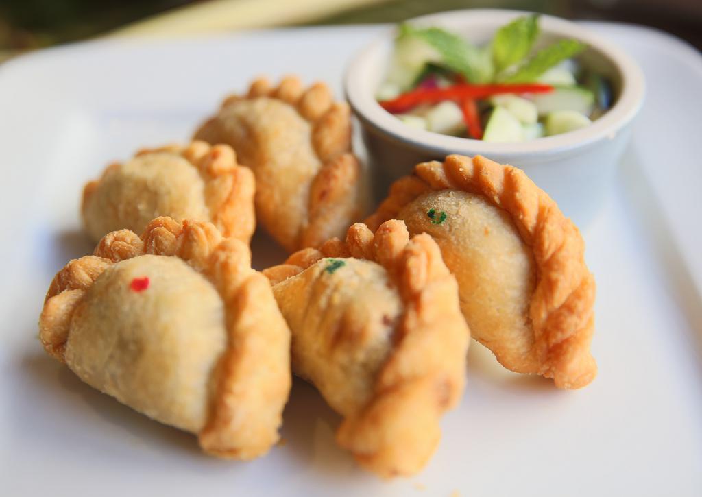 Curry Puff · Chicken or beef. Potato, onion and curry powder.