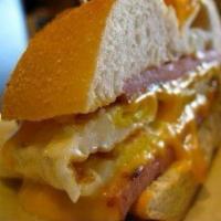 Ham, Eggs and Cheese Sandwich · 