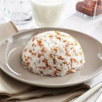 White Rice Pilaf · Long grain rice, cooked in a rich chicken broth (Made with White rice, Oil, Salt, Pepper and...