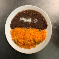 Arroz Y Frijoles/ Rice+Beans · Rice and beans.