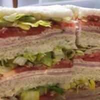 Ham, Lettuce, and Tomato Sandwich de Miga · 