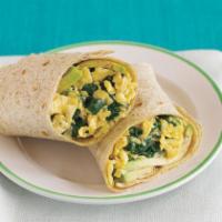 3. Healthy Egg Wrap  · Egg white with vegetables and fresh mushrooms on a whole wheat wrap.  