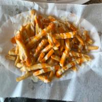 Buffalo-Ranch Fries · Our famous golden fries with Buffalo ranch dressing.