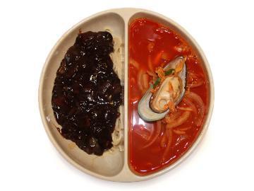 Jjajangmyeon & Jjamppong  Combo · Korean black bean pork noodle and seafood noodle soup combo. Prepared with noodles that are made Fresh at our restaurant.