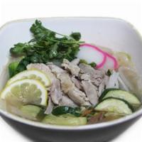 Chicken Pho · Chicken rice noodle soup. Contains No Oil.