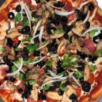 Combination Pizza · Served with all the toppings: pepperoni, sausage, hamburger, salami, onion, mushroom, bell p...