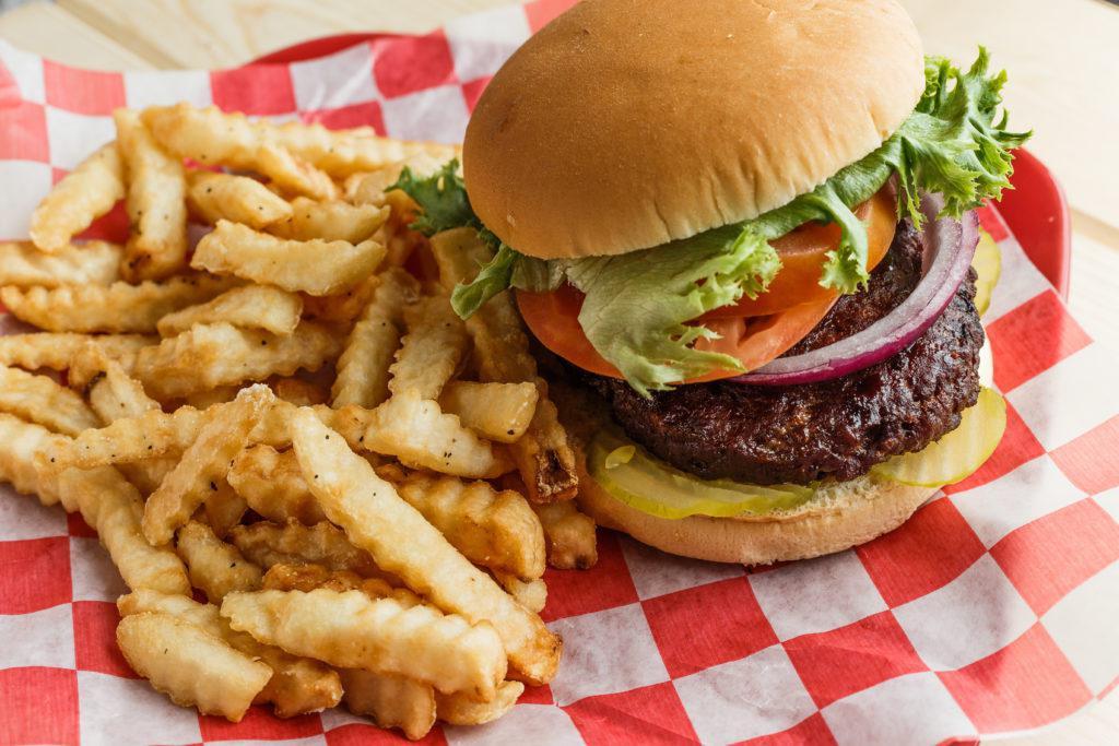 Smoked Hamburger Combo Plate · Hamburger patty dressed your way. Served with your choice of 2 sides.
