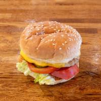Turkey BurgerIM · 1/4 lb. patty. Recommended style: Classic (House Sauce, American Cheese, Lettuce, Tomatoes, ...