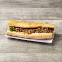 Chicken Cheese Steak Sandwich · Foot long sandwich. 