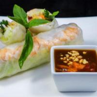 Fresh Spring Rolls · Cuon. 2 rice papers wrap with vermicelli noodle, lettuce, sprout, pickle carrots and daikon,...