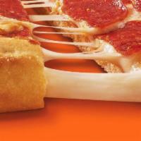 Stuffed Crust · You can now stuff the crust of any pie. stuffed with 3 feet of cheese.