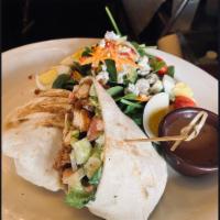 Jerked Chicken Wrap · Lettuce, Tomato, Red Onions, Ranch Dressing