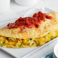MEXICAN OMELETTE · Any style eggs, fresh jalapeno, tomatoes, red onions and cilantro