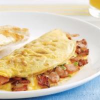 MEAT LOVERS OMELETTE · Any style eggs, bacon, sausage and ham 
