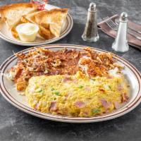 Western and Cheese Omelette Combination · 