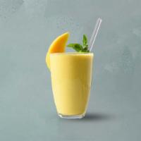 Mango Yogurt Lassi  · A chilled churned yogurt beverage flavored with mango. 