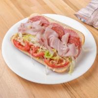 Italian Deli Sandwich · Boar's head ham, pepperoni, salami and cheese on white 7