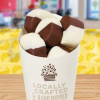 Chocolate Dipped Banana Bites Cone · You’ll go bananas for our Chocolate Dipped Bananas cone! Each of our delicious banana bites ...