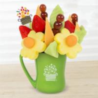 Simply Edible Bouquet Petite · Enjoy this freshly-crafted arrangement made with pineapple, strawberries, honeydew, cantalou...