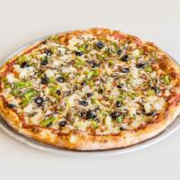 Veggie Lover Pizza · Green pepper, mushroom, onion and black olive.