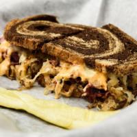 The Brooklyn Dodger Sandwich · THE CLASSIC REUBEN!!! Boar's Head Brand Corned Beef Chopped with Sauerkraut, Covered in Melt...