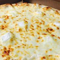 White Pizza · Special blend of ricotta and mozzarella.