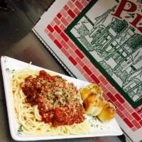 Pasta Bolognesa · Ground beef, tomato sauce and fresh herbs. 