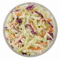Coleslaw · Shredded red cabbage and green cabbage, carrots and broccoli, tossed in a sweet poppy seed v...