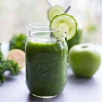Super Green · Kale, spinach, cucumber, apple, celery, and lemon.