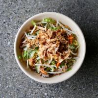 Berri's Chinois Salad · Chicken, napa cabbage, romaine, bean sprouts, shiitake mushrooms, sesame seeds, julienne car...