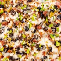 Sweep the Kitchen (A Johnny's Classic) · A legendary combination of 11 toppings, piled high!