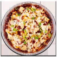 BBQ Blast Pizza · Grilled chicken with BBQ sauce, cheddar cheese, onion, bell peppers, jalapenos, bacon and mo...