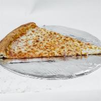 Jumbo Cheese Slice · Our secret recipe pizza sauce topped with Our special blend of 100% fresh natural cheese.